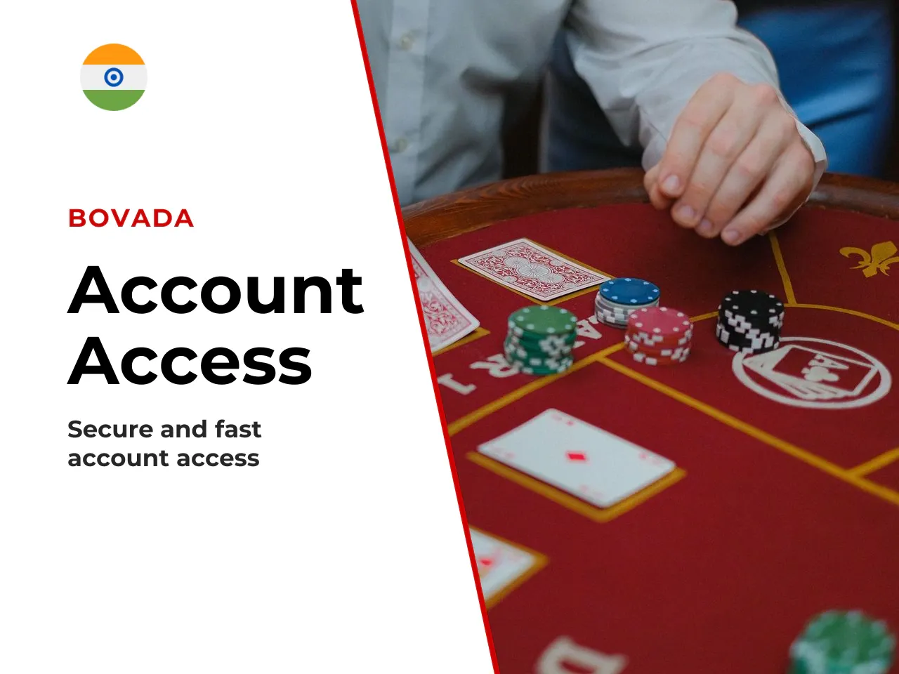 Account access on betting and casino