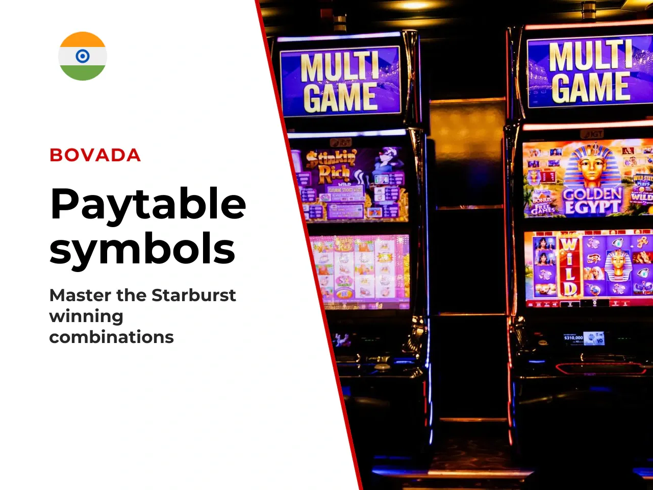 Symbols and winning combinations in Starburst